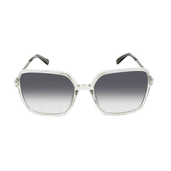 Rebecca Minkoff NIB Grey Shaded Square Ladies Sunglasses GREEN, MSRP $148 - Picture 1 of 10